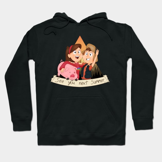 Pines Twins Hoodie by Imaplatypus